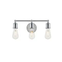 Serif 3 light chrome Wall Sconce