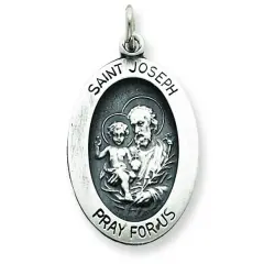 Sterling Silver Saint Joseph Medal