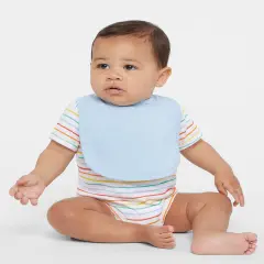 Rabbit Skins&reg; Toddler Jersey Bib - 1005 Light blue