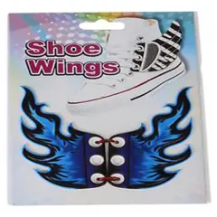 New Blue Flame Shoe Wings Sneaker Laces Costume Accessory