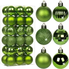 Kitcheniva Shatterproof Christmas Balls Hanging Ornaments 36 Pcs Green