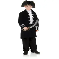 Child's Victorian Steampunk Black Frock Coat Costume