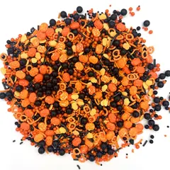 Halloween Sprinkles I 3.5 oz I Orange And Black Sprinkles I Pumpkin Sprinkles I Cake Cupcake Toppers Cookie Dessert Sprinkles Decorations