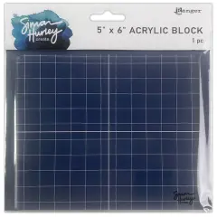 Simon Hurley create. Acrylic Stamping Block-5"X6"