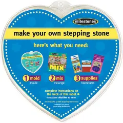 Milestones Stepping Stone Mold-Heart 12"