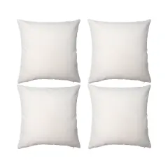 Craft Express 4 Pack Ivory Sublimation Linen Pillow Cover