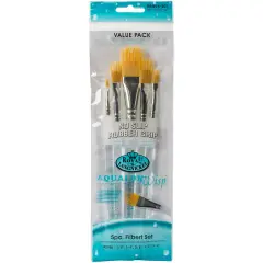 Royal & Langnickel(R) Aqualon Filbert Wisp Brush Set-5/Pkg