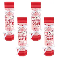 Big Dot of Happiness Happy Valentine&rsquo;s Day - No Snap Valentine Hearts Party Table Favors - DIY Cracker Boxes - Set of 12
