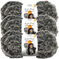 (Pack of 3) Lion Brand Go For Faux Thick & Quick Yarn-Mink