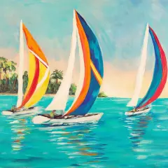 Sunset Sails I Poster Print by Julie DeRice - Item # VARPDX13179A