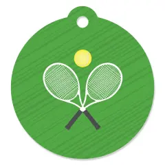 Big Dot of Happiness You Got Served - Tennis - Baby Shower or Tennis Ball Birthday Party Favor Gift Tags (Set of 20)
