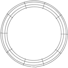 Panacea Wire Wreath Frame-20"