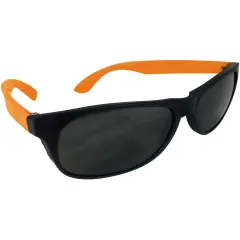 Cheesy Retro 80s Neon Orange & Black Costume Sunglasses