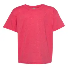 Gildan&reg; Heavy Cotton Youth Short Sleeve Crew-Neck T-Shirt Heather red