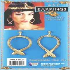 Economy Metal Snake Costume Earrings