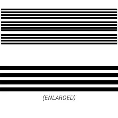 Black Stripes EZ Border, 48 Feet Per Pack, 3 Packs