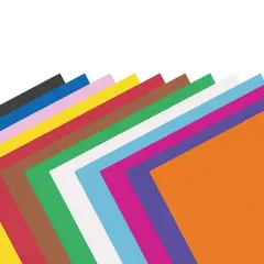 4-Ply Railroad Board, 10 Assorted Colors, 22" x 28", 25 Sheets