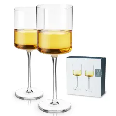 Laurel Crystal White Wine Glasses 