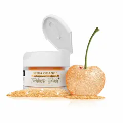 Bakell - Neon Orange Tinker Dust Edible Glitter (5g, 1x Jar) for Food, Desserts, and Beverages!