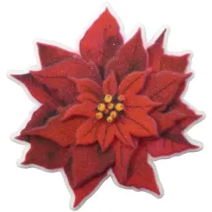 Large Poinsettia Dec-Ons&reg; Decorations 3ct
