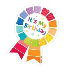 Painted Palette Happy Birthday Badge, 36 Per Pack, 6 Packs