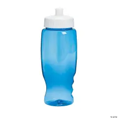 27 oz. Bulk 50 Ct. Clear Plastic Water Bottles Blue