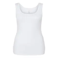 BELLA + CANVAS&reg; Women's Micro Rib Tank - 1081 Solid White Bl