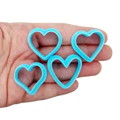 Heart Clay Cutters, 4 Shapes, Choose Mini or Small Size, Adorabilities