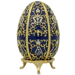 1895 Twelve Monograms Royal Imperial Metal Easter Egg