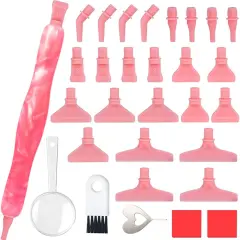 5D Diamond Painting Drill Pen, Rhinestone Gem Picker Tool Kit for Adults & Nail Art Hot pink
