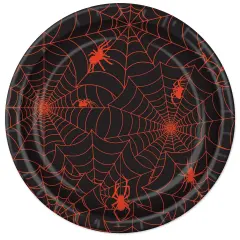 Beistle - Spider Web Plates - 9" - 12 Pack