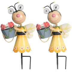 2Pcs Solar Garden Lawn Lights Outdoor Lamp Landscape Bee Lights Arts and Crafts