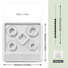The Design Bracelet Bead Board with Clear Cover for Jewelry Bracelet Making Supplies