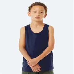 BELLA + CANVAS&reg; Youth Jersey Sleeveless Tank Top - 3480Y Navy