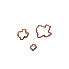 3 pcs Texas Polymer Clay Cutter Set by Hello Cutters