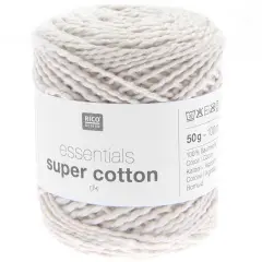 Rico Essentials Super Cotton DK - 100% Cotton - #004 Ecru