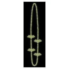 Beistle - Glow In The Dark Bat Beads - 36" - 12 Pack