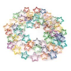 Garland for Miniature Christmas Trees, Pastel Rainbow Stars, 3 feet long, Adorabilities