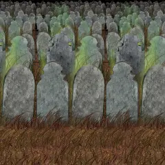 Beistle - Graveyard Backdrop - 4' x 30' - 6 Pack