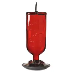 Hummingbird Red Vintage-Style Bottle Feeder - 16 oz