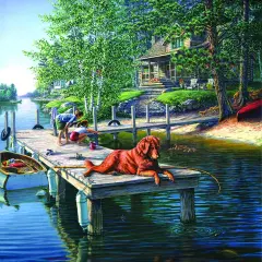 Sunsout Summer Vacation 500 pc Jigsaw Puzzle 28451