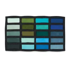 Art Spectrum Extra Soft Square Pastels - Temperate Landscape, Set of 20