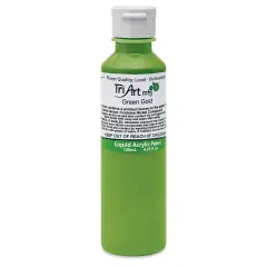Tri-Art Liquid Artist Acrylics - Green Gold, 120 ml bottle