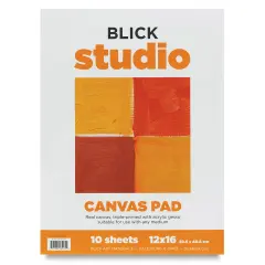 Blick Canvas Pad - 12" x 16", 10 Sheets