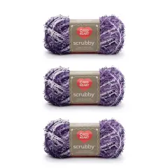 Red Heart Scrubby Jelly Yarn - 3 Pack of 85g/3oz - Polyester - 4 Medium (Worsted) - 78 Yards - Knitting/Crochet
