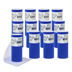 Pack of 12 Decorative Matte Tulle Spool of 6 Inch X 25 Yards Royal Blue