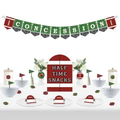 Big Dot of Happiness End Zone - Football - DIY Baby Shower or Birthday Party Concession Signs - Snack Bar Decorations Kit - 50 Pieces