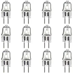 12PK - SUNLITE 20w 120v Single Ended T3.5 GY6.35 Bi-Pin Base 3200K Halogen Lamp Bright White