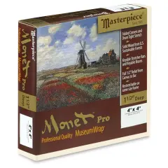 Masterpiece Monet Pro Linen Canvas - 4" x 4", Oil Primed
