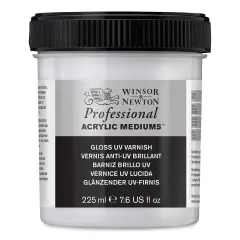 Winsor & Newton Artists' Acrylic UV Varnish - Gloss, 225 ml jar